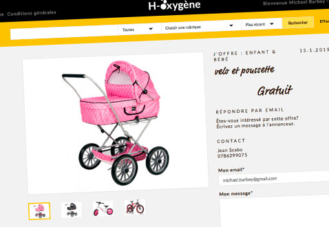 Illustration La possibilité de passer ou de consulter des petites annonces rien que pour les collaborateurs