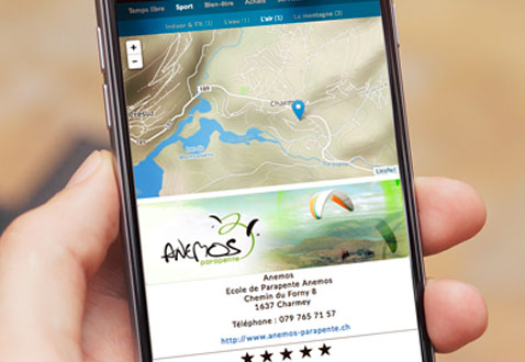 Illustration Un accès facilité depuis ton mobile avec géolocalisation des points d'intérêts autour de toi